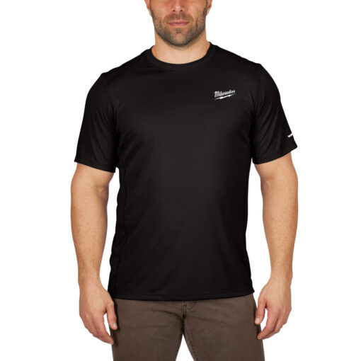 Milwaukee 414B Black WORKSKIN Light Shirt Short Sleeve - Image 4