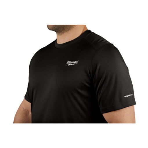 Milwaukee 414B Black WORKSKIN Light Shirt Short Sleeve - Image 6