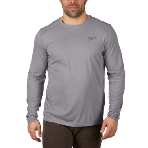 Milwaukee 415G Grey WORKSKIN Light Shirt Long Sleeve - Image 3