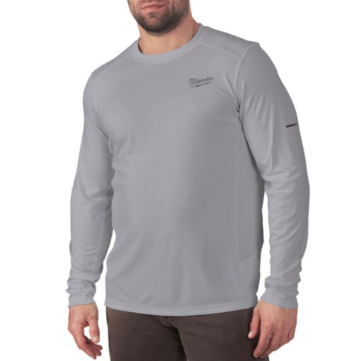 Milwaukee 415G Grey WORKSKIN Light Shirt Long Sleeve - Image 2