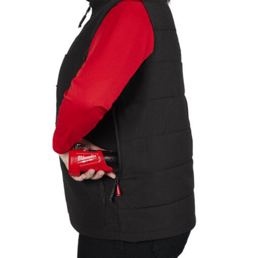 Milwaukee M12HPVWBLACK20 12V Black AXIS Heated Women's Vest (Skin Only) - Image 4