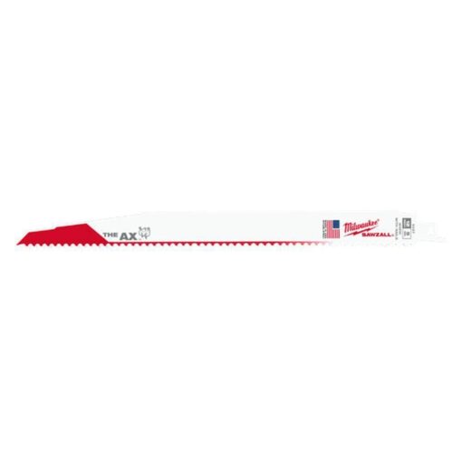 Milwaukee 48005027 5 Pack 300mm 5TPI The Ax SAWZALL Reciprocating Saw Blades